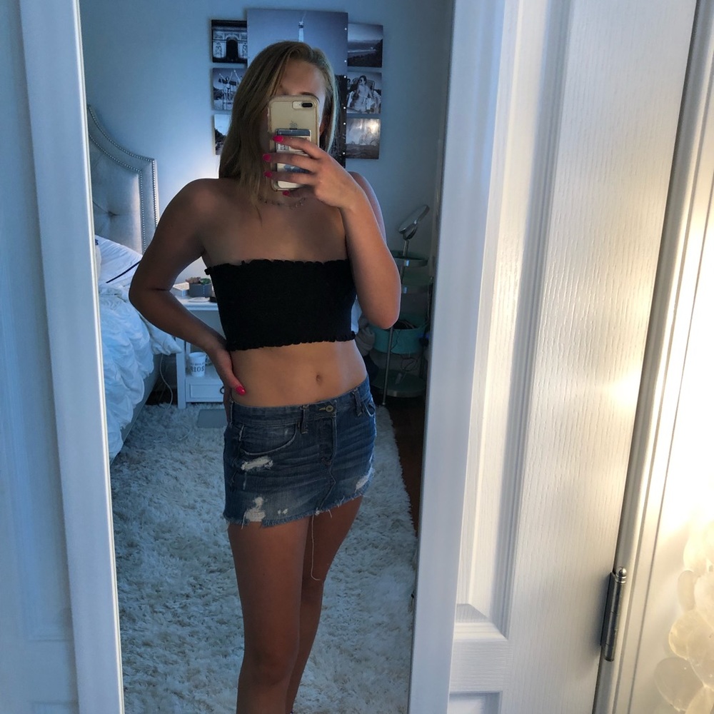 Mini Jean Skirt